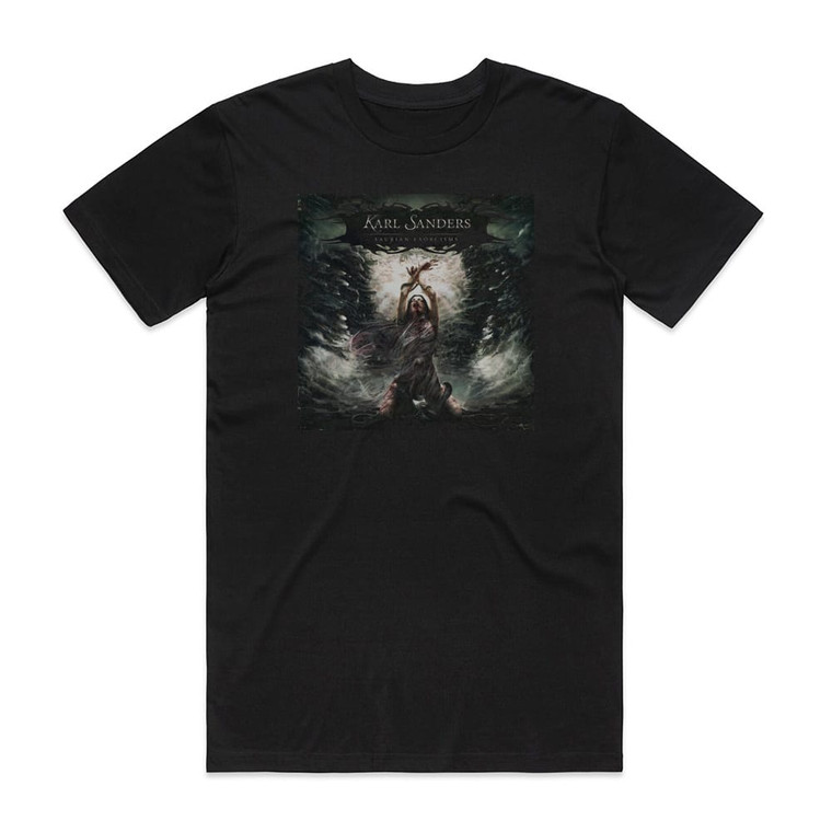 Karl Sanders Saurian Exorcisms Album Cover T-Shirt Black