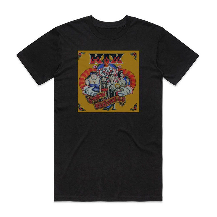 Kix Show Business Album Cover T-Shirt Black
