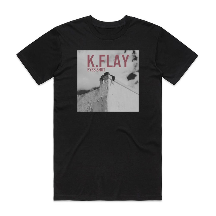 kflay Eyes Shut Album Cover T-Shirt Black