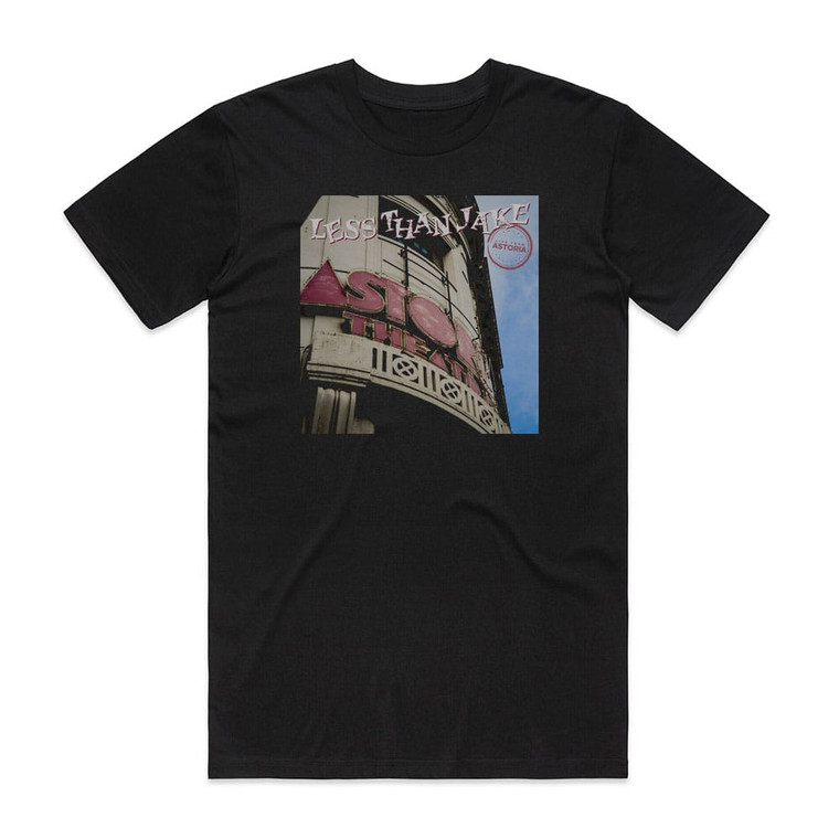 Less Than Jake Live From Astoria Album Cover T-Shirt Black
