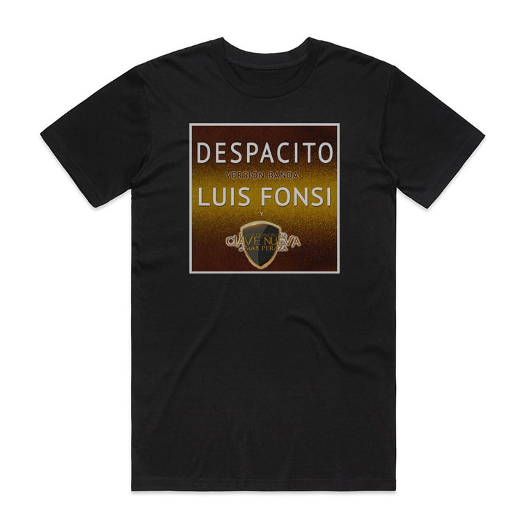 Luis Fonsi Despacito Versin Banda Album Cover T-Shirt Black
