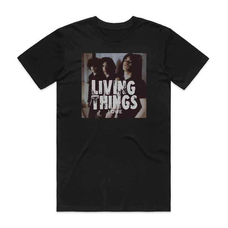 Living Things I Owe Album Cover T-Shirt Black