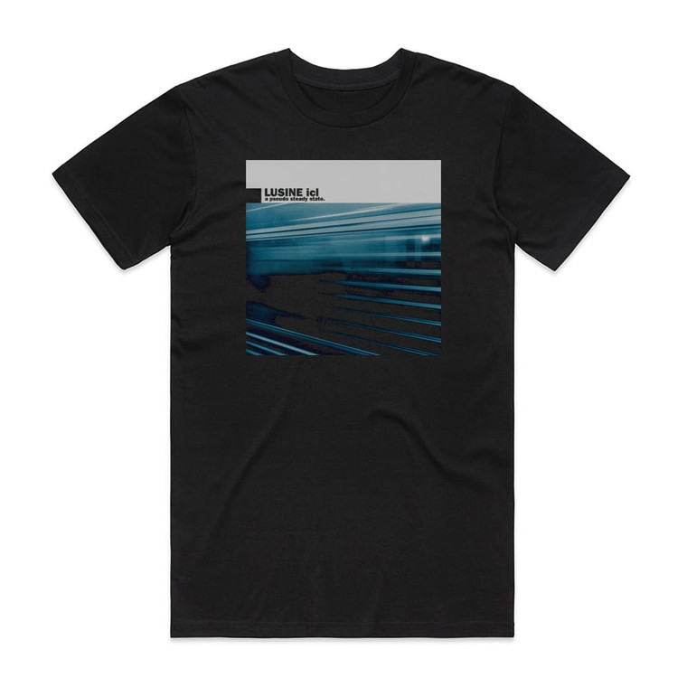 Lusine A Pseudo Steady State Album Cover T-Shirt Black