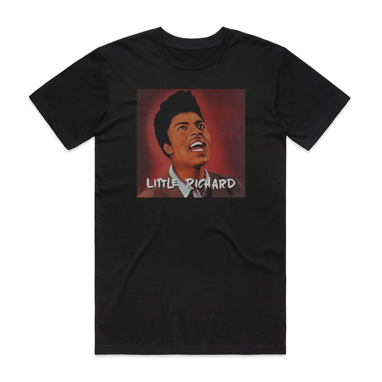 Little Richard Little Richard 1 Album Cover T-Shirt Black