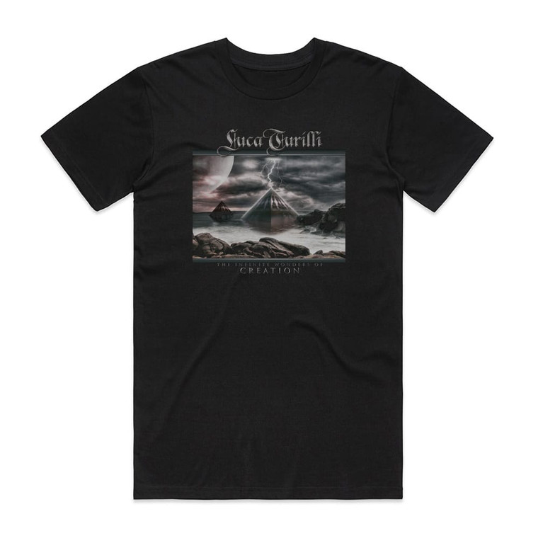 Luca Turilli The Infinite Wonders Of Creation Album Cover T-Shirt Black