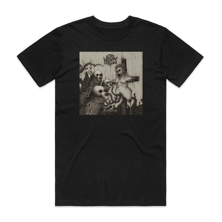 Lord Mantis Pervertor Album Cover T-Shirt Black