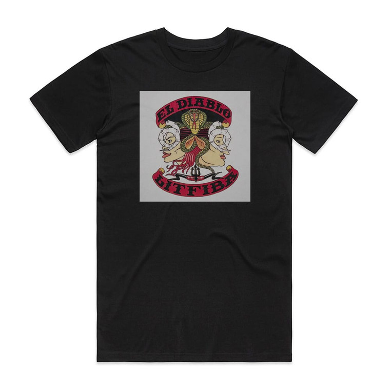 Litfiba El Diablo Album Cover T-Shirt Black