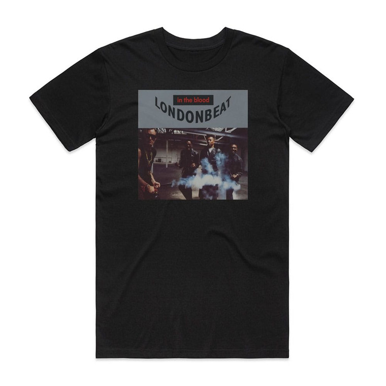 Londonbeat In The Blood Album Cover T-Shirt Black
