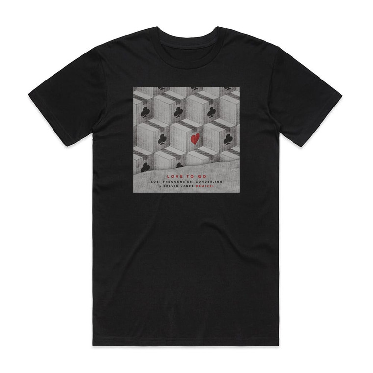 Lost Frequencies Love To Go Album Cover T-Shirt Black