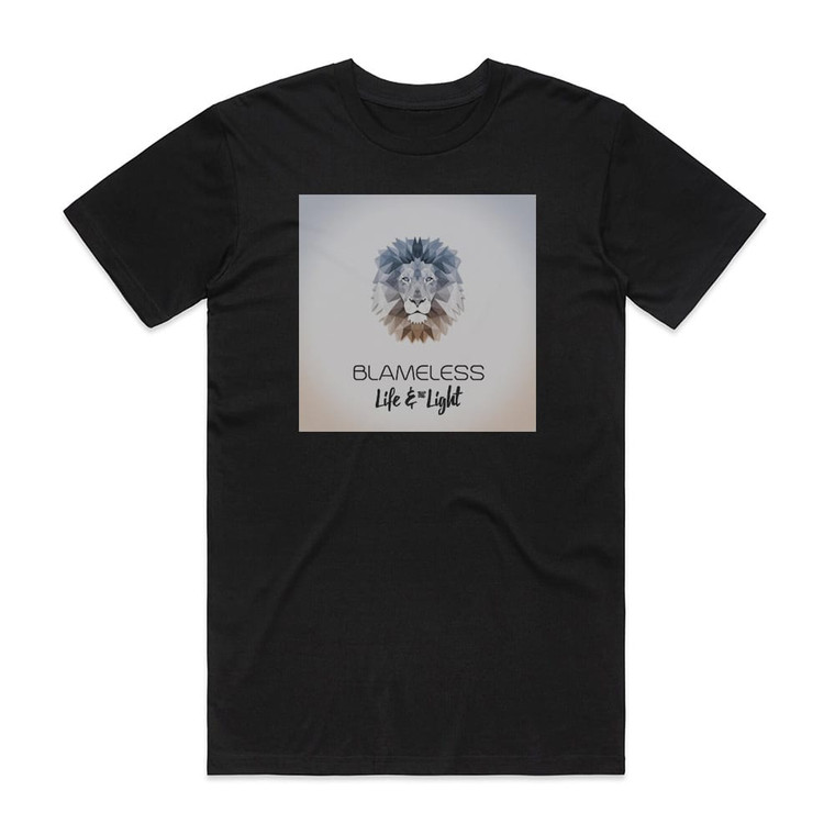 Life and the Light Blameless Album Cover T-Shirt Black