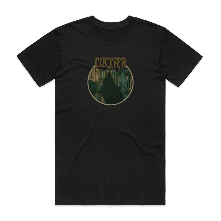 Lucifer Midnight Phantom Album Cover T-Shirt Black