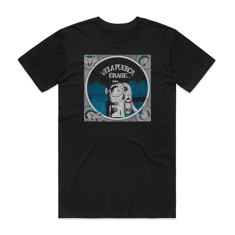 La Vela Puerca Rase Album Cover T-Shirt Black