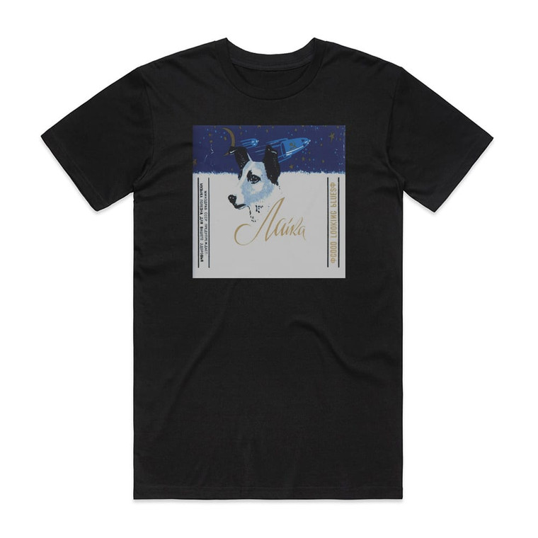 Laika Good Looking Blues Album Cover T-Shirt Black
