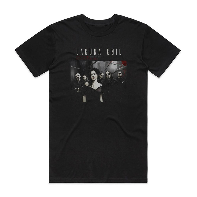Lacuna Coil Visual Karma Body Mind And Soul Album Cover T-Shirt Black Lacuna Coil Visual Karma Body Mind And Soul Album Cover T-Shirt Black