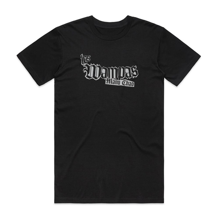 Les Wampas Manu Chao 1 Album Cover T-Shirt Black