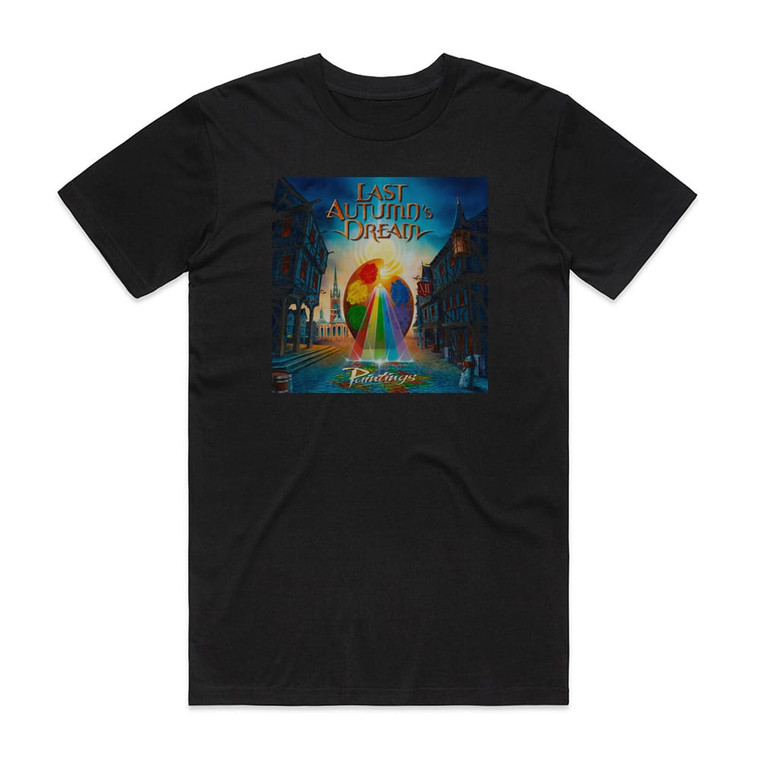 Last Autumns Dream Paintings Album Cover T-Shirt Black