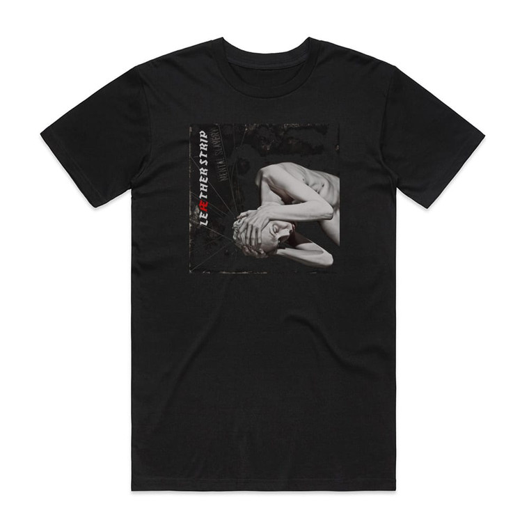 Leather Strip Mental Slavery Album Cover T-Shirt Black
