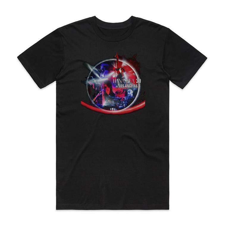 LUNA SEA Luna Sea 3D In Los Angeles Album Cover T-Shirt Black