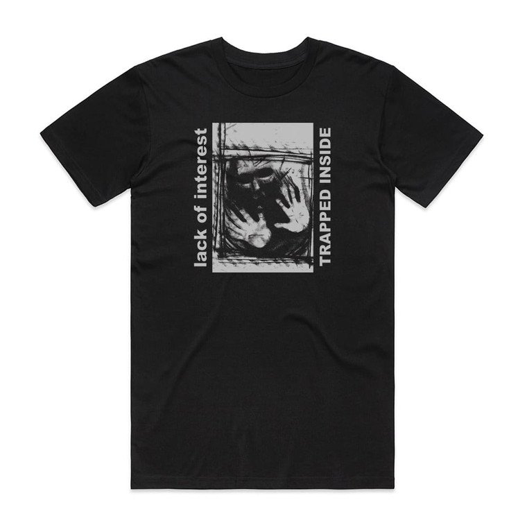 Lack of Interest Trapped Inside Album Cover T-Shirt Black