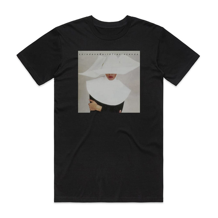 Loredana Berte Traslocando Album Cover T-Shirt Black