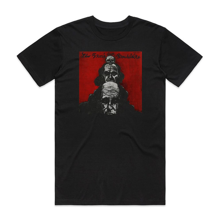 Leo Ferre Lo Ferr Chante Baudelaire Album Cover T-Shirt Black