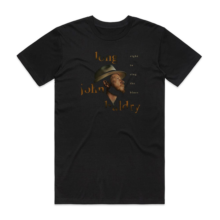 Long John Baldry Right To Sing The Blues Album Cover T-Shirt Black
