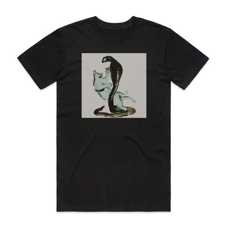 Les Savy Fav The Cat And The Cobra Album Cover T-Shirt Black Les Savy Fav The Cat And The Cobra Album Cover T-Shirt Black