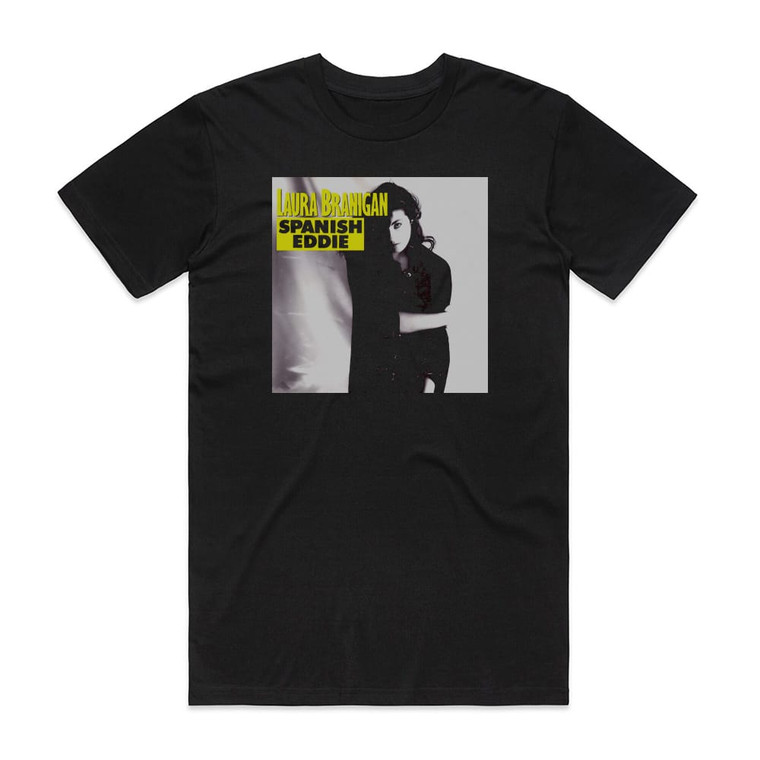 Laura Branigan Spanish Eddie Album Cover T-Shirt Black