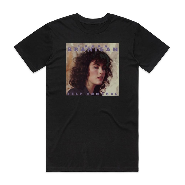 Laura Branigan Self Control 4 Album Cover T-Shirt Black