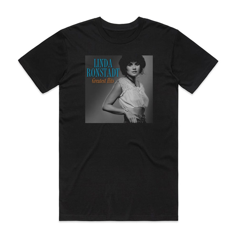 Linda Ronstadt Greatest Hits Album Cover T-Shirt Black