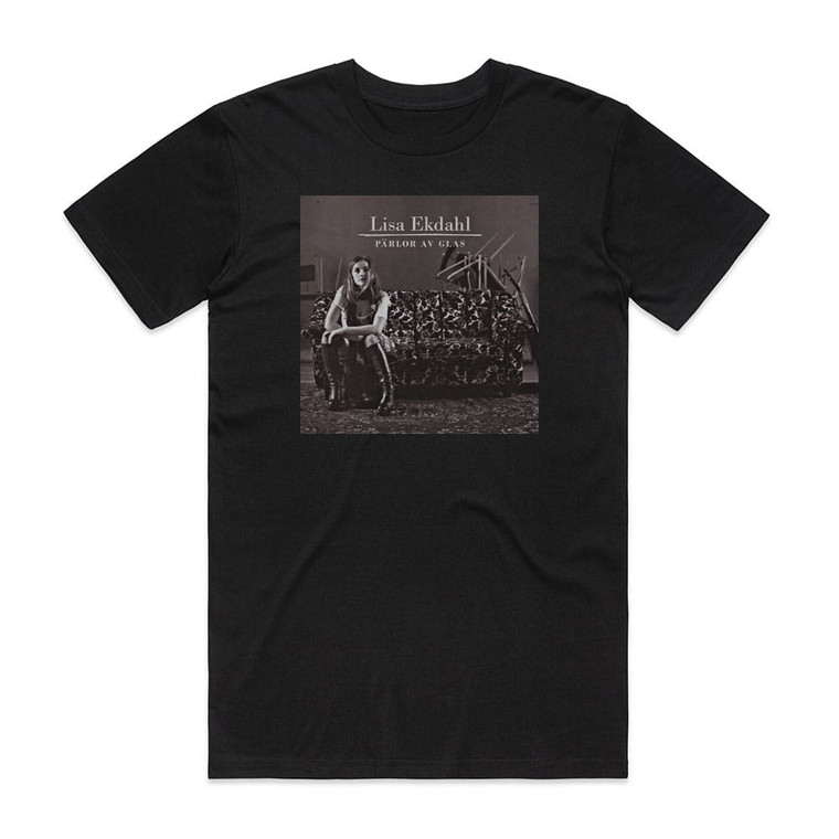 Lisa Ekdahl Prlor Av Glas Album Cover T-Shirt Black