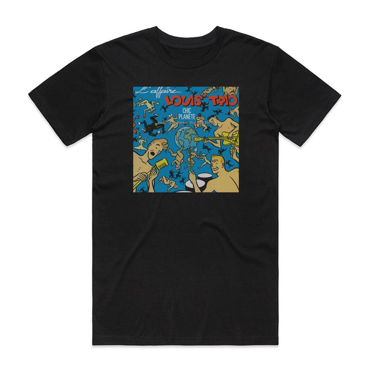 L Affaire Louis Trio Chic Plante Album Cover T-Shirt Black