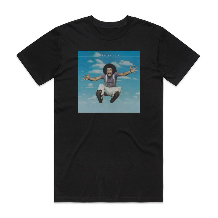 Leo Sayer Endless Flight 1 Album Cover T-Shirt Black