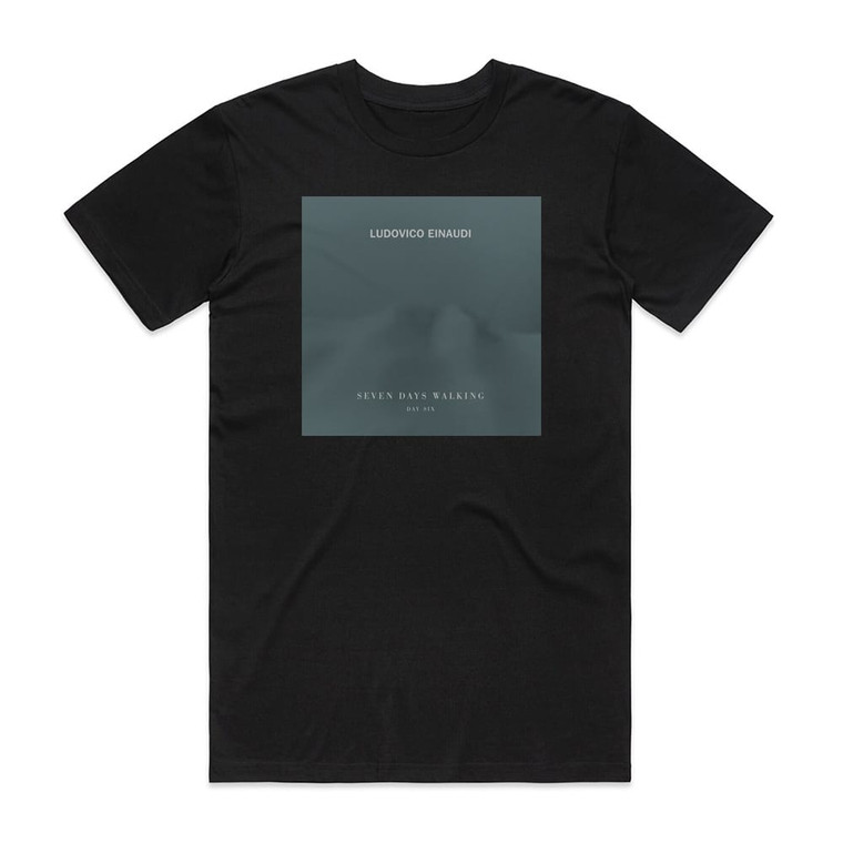 Ludovico Einaudi Seven Days Walking Day 6 Album Cover T-Shirt Black