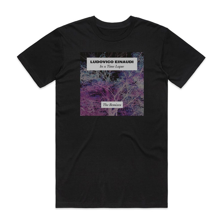 Ludovico Einaudi In A Time Lapse The Remixes Album Cover T-Shirt Black