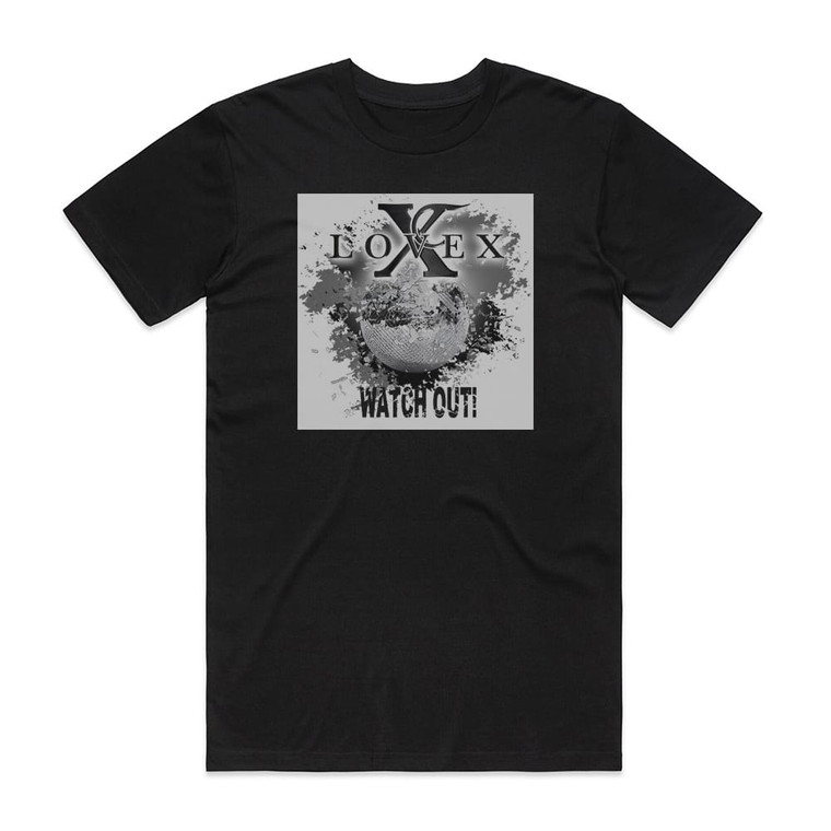 Lovex Watch Out 1 Album Cover T-Shirt Black