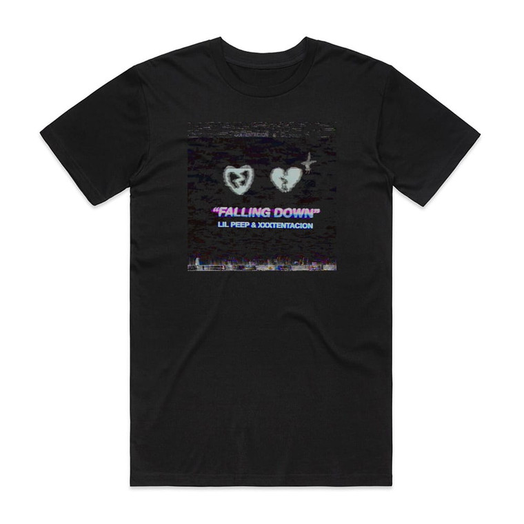 LiL PEEP Falling Down Album Cover T-Shirt Black
