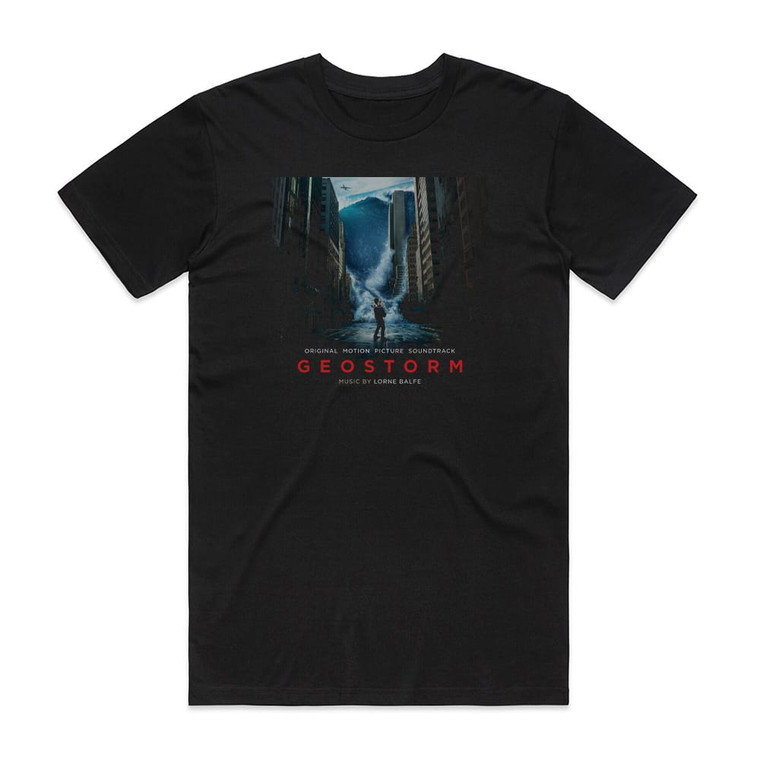 Lorne Balfe Geostorm Album Cover T-Shirt Black