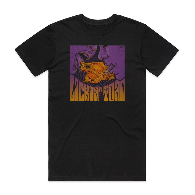Lickin Toad Lickin Toad Album Cover T-Shirt Black