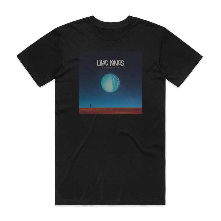 Lilac Kings Goodnight Album Cover T-Shirt Black