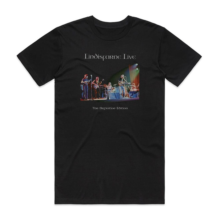 Lindisfarne Lindisfarne Live Album Cover T-Shirt Black