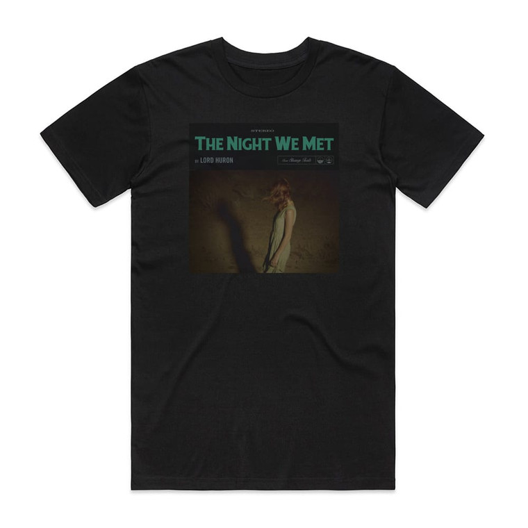 Lord Huron The Night We Met Album Cover T-Shirt Black