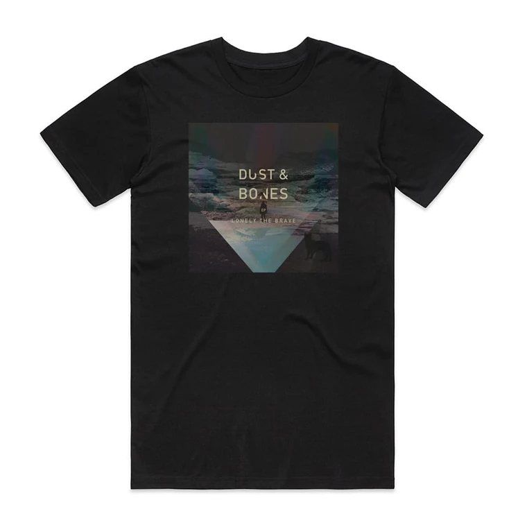 Lonely the Brave Dust Bones Album Cover T-Shirt Black
