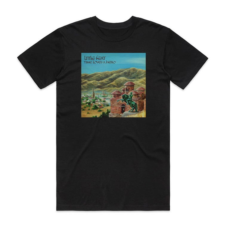 Little Feat Time Loves A Hero Album Cover T-Shirt Black