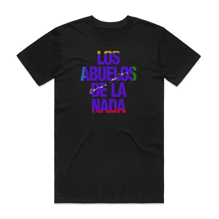 Los Abuelos de la Nada Cosas Mas Album Cover T-Shirt Black