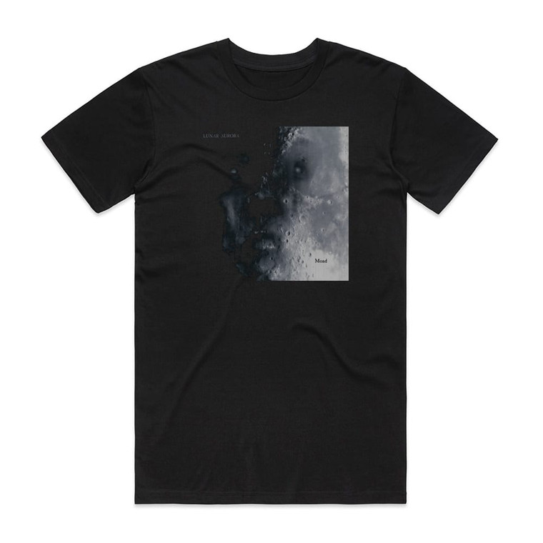 Lunar Aurora Mond Album Cover T-Shirt Black