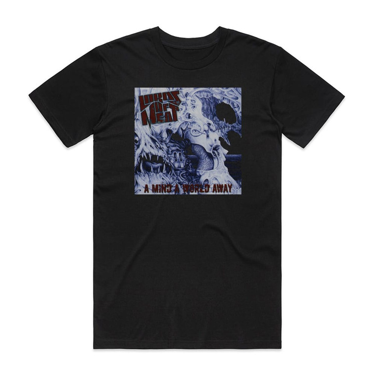 Lords of Meat A Mind A World Away Album Cover T-Shirt Black