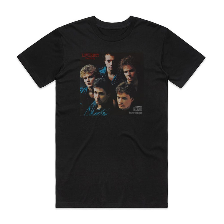 Loverboy Keep It Up Album Cover T-Shirt Black