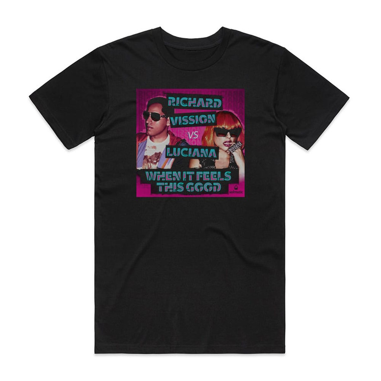 Luciana When It Feels This Good Album Cover T-Shirt Black