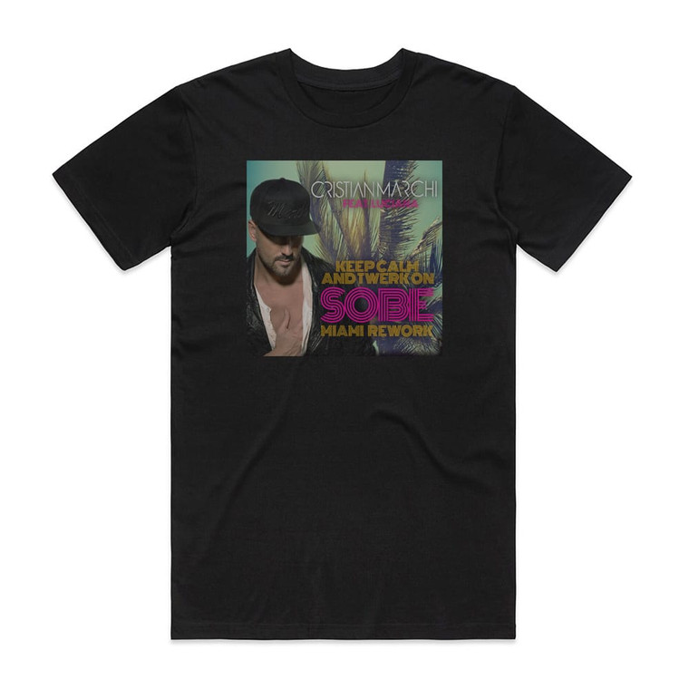 Luciana Keep Calm Twerk On Sobe Miami Rework Album Cover T-Shirt Black